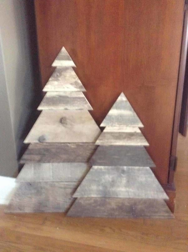 Layered-triangle Pallet Christmas Tree Pair Pallet Home Accessories Layered-triangle Pallet Christmas Tree Pair Pallet Home Accessories