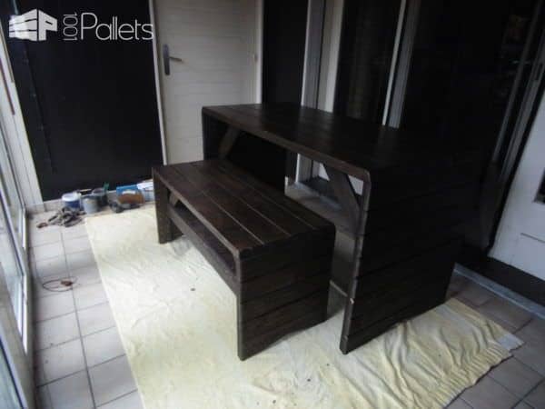 Pallet Desk/Bench Set Featuring Recycled Shed Beams Pallet Desks & Pallet Tables Pallet Desk/Bench Set Featuring Recycled Shed Beams Pallet Desks & Pallet Tables