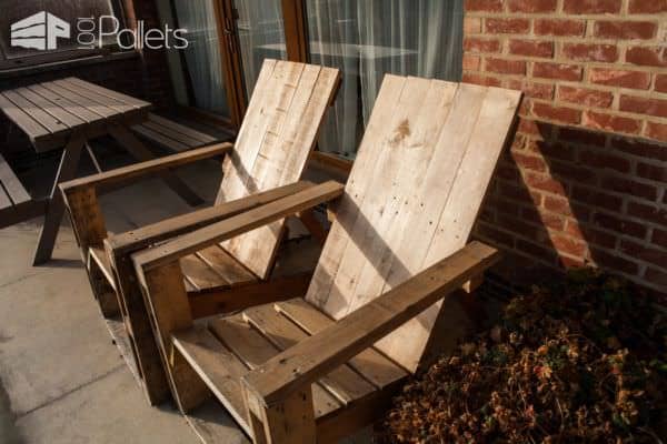 Pallet Garden Chair Pair / 2 Fauteuils De Jardins En Palettes Pallet Benches, Pallet Chairs & Stools Pallet Garden Chair Pair / 2 Fauteuils De Jardins En Palettes Pallet Benches, Pallet Chairs & Stools