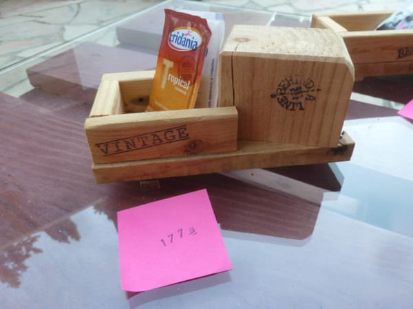 Pallet Wood Sugar Packet Holders / Porta Bustine Zucchero Pallet Home Accessories Pallet Wood Sugar Packet Holders / Porta Bustine Zucchero Pallet Home Accessories