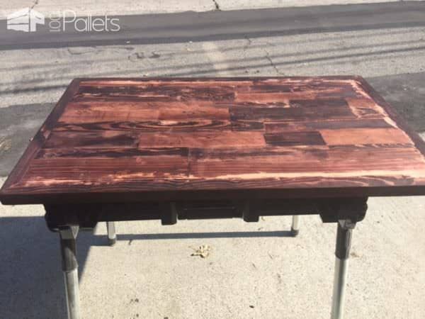Prototype Adjustable Pallet Sit/Stand Desk Pallet Desks & Pallet Tables Prototype Adjustable Pallet Sit/Stand Desk Pallet Desks & Pallet Tables