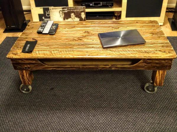 Simple Pallet Coffee Table On Wheels Pallet Coffee Tables Simple Pallet Coffee Table On Wheels Pallet Coffee Tables