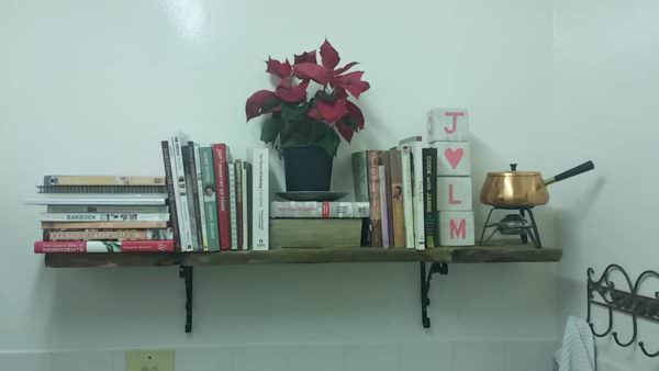 Simple Rustic Pallet Kitchen Shelf Pallet Bookcases & Bookshelves Simple Rustic Pallet Kitchen Shelf Pallet Bookcases & Bookshelves