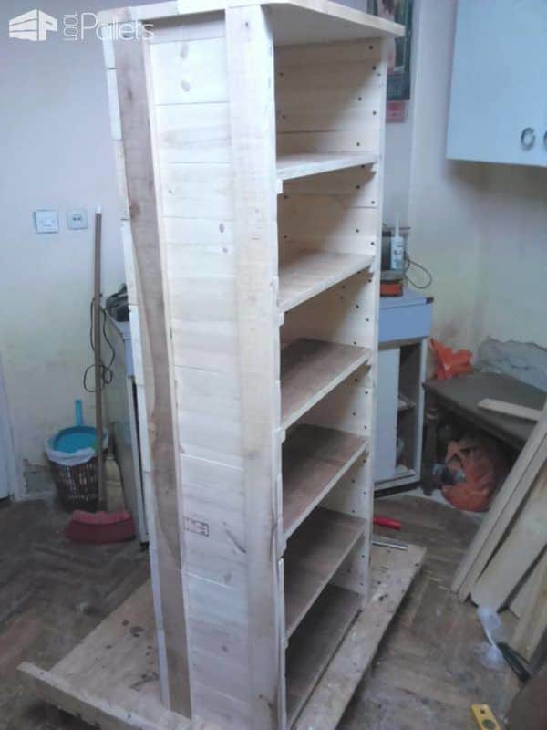 Tall Dark & Handsome Pallet Cabinet Pallet Cabinets & Wardrobes Tall Dark & Handsome Pallet Cabinet Pallet Cabinets & Wardrobes
