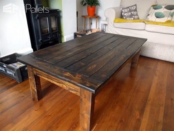 Dark Stained Pallet Coffee Table For 10$ Pallet Coffee Tables Dark Stained Pallet Coffee Table For 10$ Pallet Coffee Tables