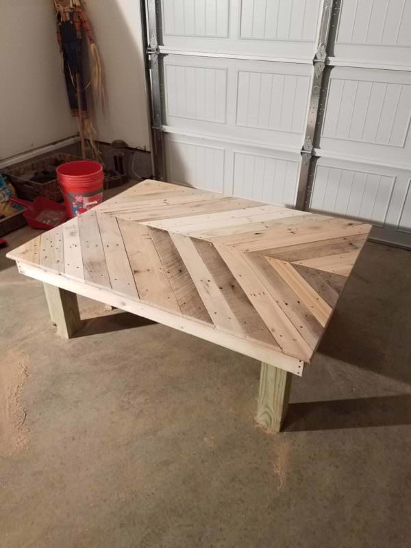 Gorgeous Wide Chevron 5 Pallet Coffee Table Pallet Coffee Tables Gorgeous Wide Chevron 5 Pallet Coffee Table Pallet Coffee Tables