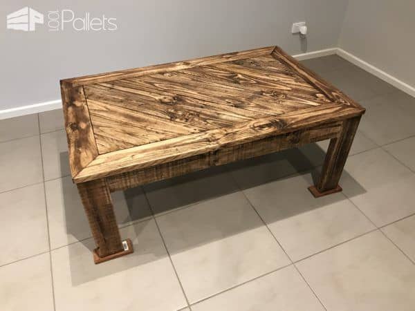 Hand Made Angled Design Pallet Coffee Table Pallet Coffee Tables Hand Made Angled Design Pallet Coffee Table Pallet Coffee Tables