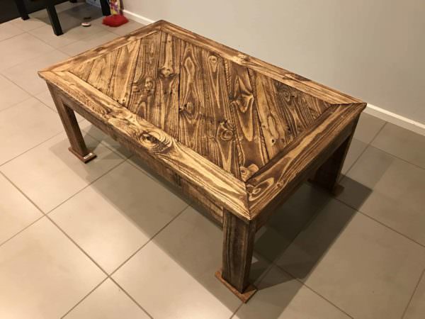 Hand Made Angled Design Pallet Coffee Table Pallet Coffee Tables Hand Made Angled Design Pallet Coffee Table Pallet Coffee Tables