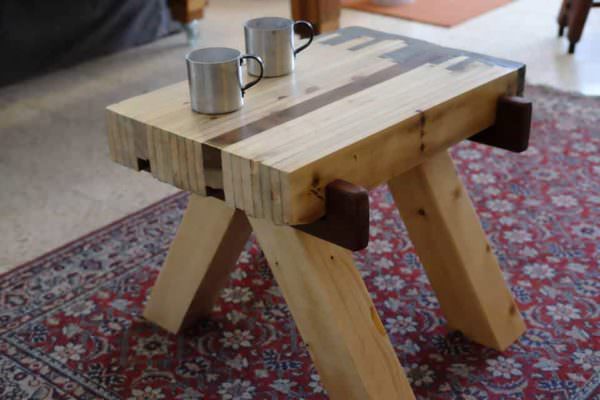 Japanese-style Pallet Wood Concrete-ended Table Pallet Desks & Pallet Tables Japanese-style Pallet Wood Concrete-ended Table Pallet Desks & Pallet Tables