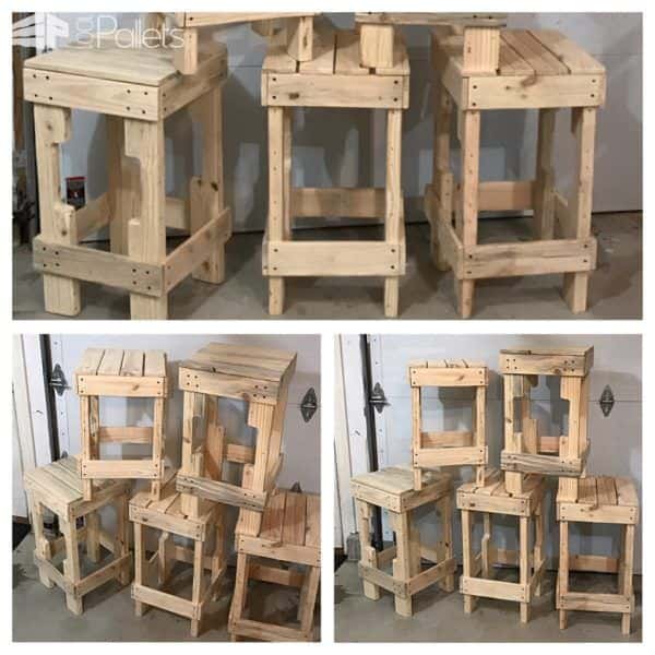 Pallet Stringer Bar Stools Look Pretty Cool! Pallet Benches, Pallet Chairs & Stools Pallet Stringer Bar Stools Look Pretty Cool! Pallet Benches, Pallet Chairs & Stools