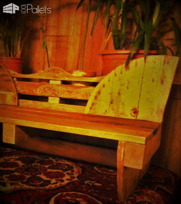 Reely Sturdy Decorative Pallet Bench Pallet Benches, Pallet Chairs & Stools Reely Sturdy Decorative Pallet Bench Pallet Benches, Pallet Chairs & Stools