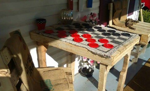Relax With This Pallet Porch Table/Chair Set Pallet Benches, Pallet Chairs & Stools Pallet Desks & Pallet Tables Relax With This Pallet Porch Table/Chair Set Pallet Benches, Pallet Chairs & Stools Pallet Desks & Pallet Tables