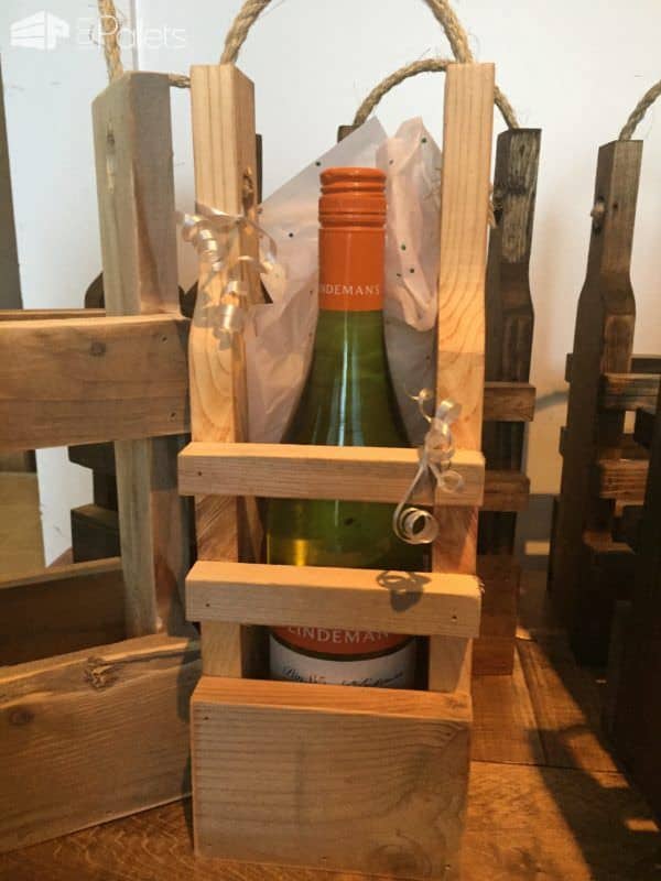 Rustic Pallet Wood Reusable Wine Gift Bags Pallet Home Accessories Rustic Pallet Wood Reusable Wine Gift Bags Pallet Home Accessories