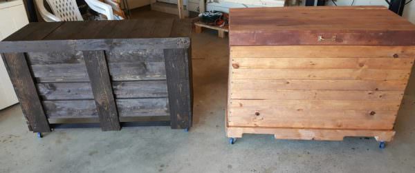 Two Pallet Storage Chests From Ten Pallets! Pallet Boxes & Chests Two Pallet Storage Chests From Ten Pallets! Pallet Boxes & Chests