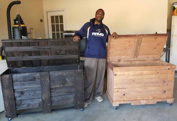 Two Pallet Storage Chests From Ten Pallets! Pallet Boxes & Chests Two Pallet Storage Chests From Ten Pallets! Pallet Boxes & Chests