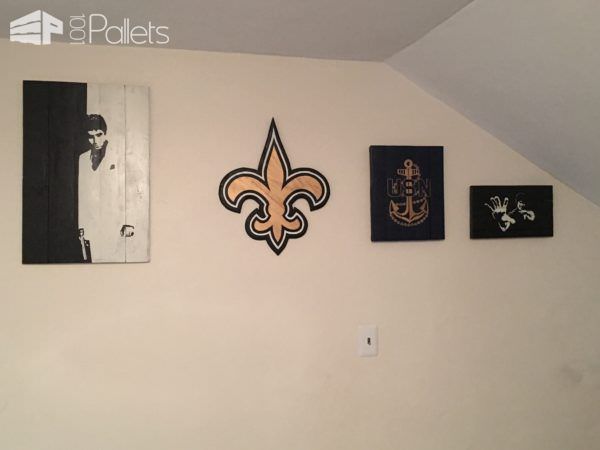 Various Stencil Pallet Wall Art Projects You Can Customize! Pallet Wall Decor & Pallet Painting Various Stencil Pallet Wall Art Projects You Can Customize! Pallet Wall Decor & Pallet Painting