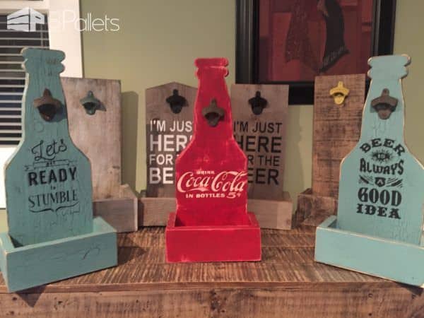 Wall Mounted Pallet Bottle-top Catchers Pallet Home Accessories Wall Mounted Pallet Bottle-top Catchers Pallet Home Accessories