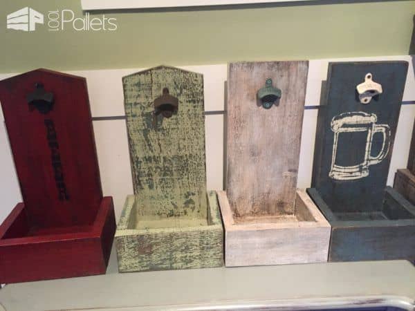 Wall Mounted Pallet Bottle-top Catchers Pallet Home Accessories Wall Mounted Pallet Bottle-top Catchers Pallet Home Accessories