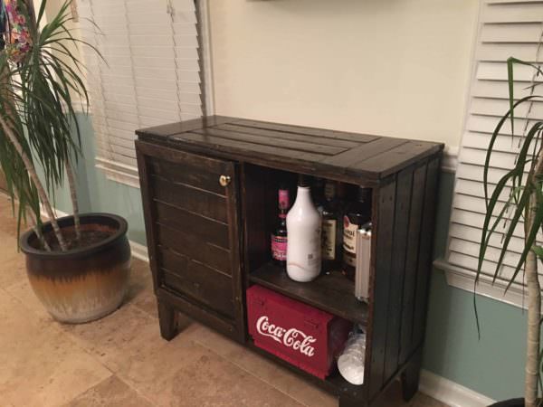 Compact Pallet Side Bar Holds Many Adult Beverages Pallet Bars Compact Pallet Side Bar Holds Many Adult Beverages Pallet Bars