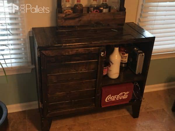 Compact Pallet Side Bar Holds Many Adult Beverages Pallet Bars Compact Pallet Side Bar Holds Many Adult Beverages Pallet Bars
