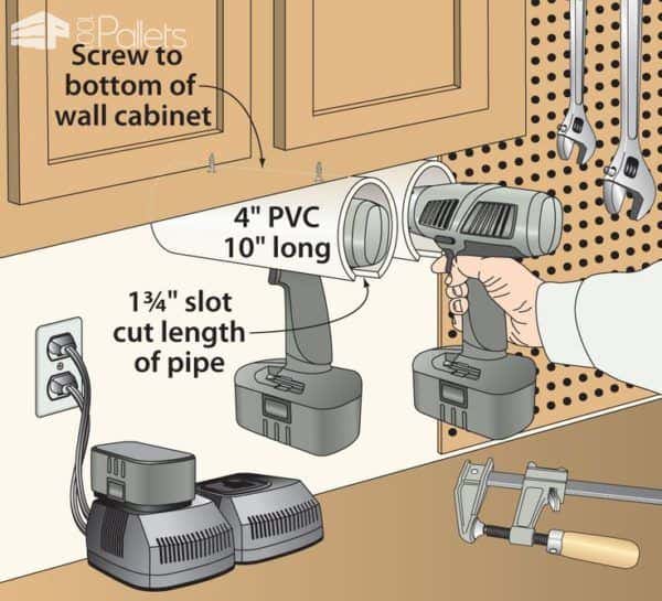 Brilliant Cordless Tool Station You Can Make English Tutorials Furniture Brilliant Cordless Tool Station You Can Make English Tutorials Furniture