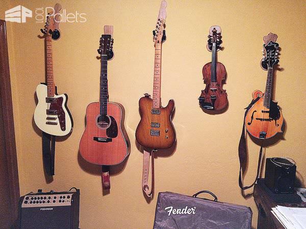 Guitar Headstock-shaped Pallet Wall Hangers Pallet Home Accessories Guitar Headstock-shaped Pallet Wall Hangers Pallet Home Accessories