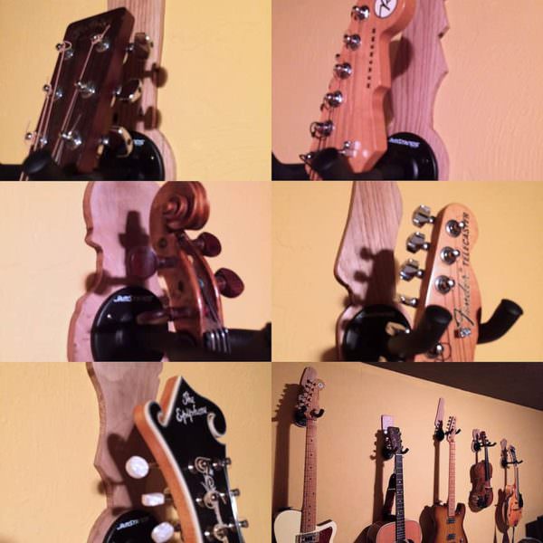 Guitar Headstock-shaped Pallet Wall Hangers Pallet Home Accessories Guitar Headstock-shaped Pallet Wall Hangers Pallet Home Accessories