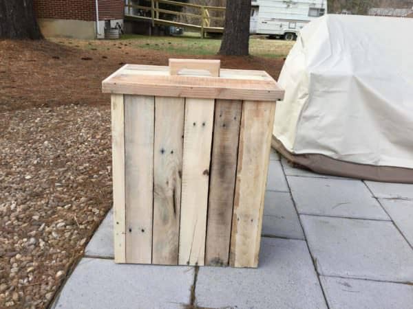 Modified Outdoor Pallet Wood Trash Can Pallet Home Accessories Modified Outdoor Pallet Wood Trash Can Pallet Home Accessories