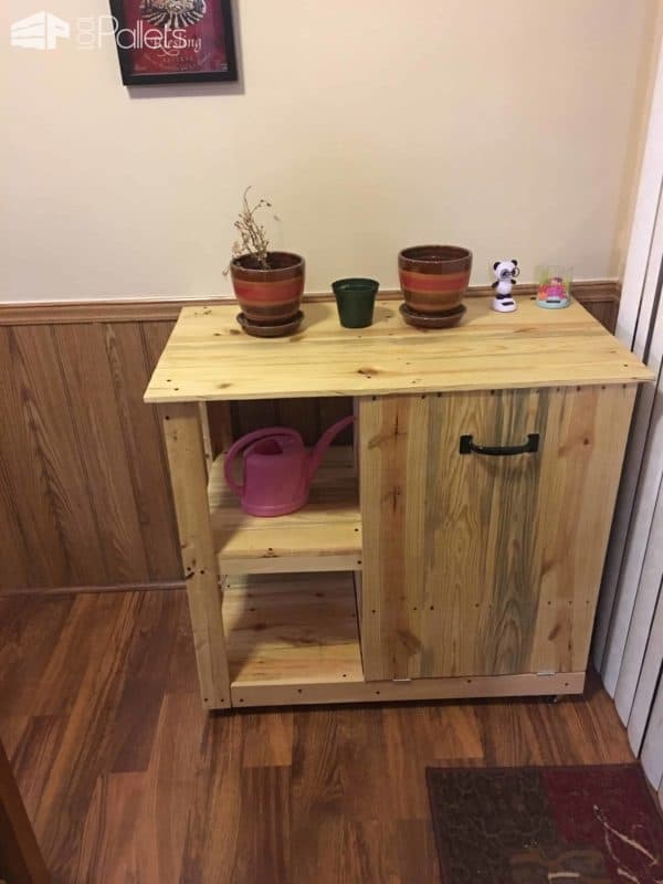 Pallet Trash Can Hideaway Shelving Unit Pallet Cabinets & Wardrobes Pallet Home Accessories Pallet Trash Can Hideaway Shelving Unit Pallet Cabinets & Wardrobes Pallet Home Accessories