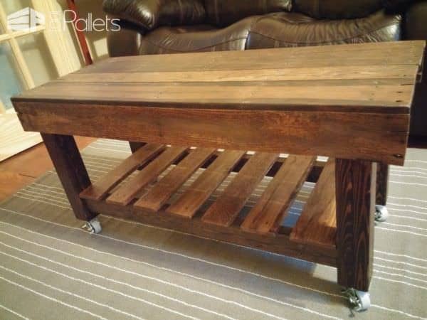 This Pallet Coffee Table Has Casters Pallet Coffee Tables This Pallet Coffee Table Has Casters Pallet Coffee Tables