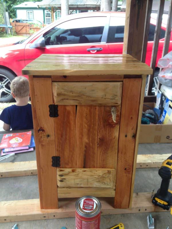 Upscale Pine Pallet Nightstand Has Lots of Storage! Pallet Cabinets & Wardrobes Upscale Pine Pallet Nightstand Has Lots of Storage! Pallet Cabinets & Wardrobes