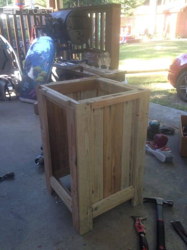 Upscale Pine Pallet Nightstand Has Lots of Storage! Pallet Cabinets & Wardrobes Upscale Pine Pallet Nightstand Has Lots of Storage! Pallet Cabinets & Wardrobes