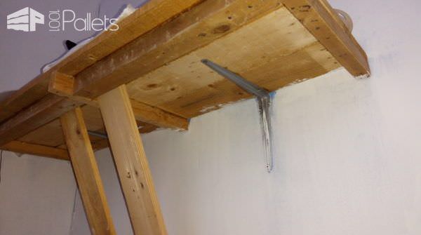 Wall Mounted Pallet Office Desk Pallet Desks & Pallet Tables Wall Mounted Pallet Office Desk Pallet Desks & Pallet Tables