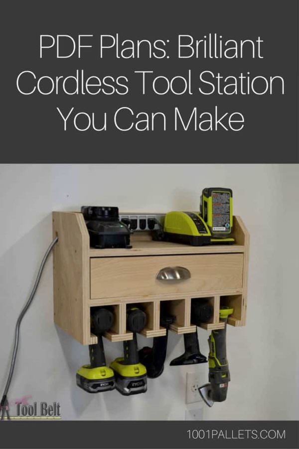 Brilliant Cordless Tool Station You Can Make English Tutorials Furniture Brilliant Cordless Tool Station You Can Make English Tutorials Furniture