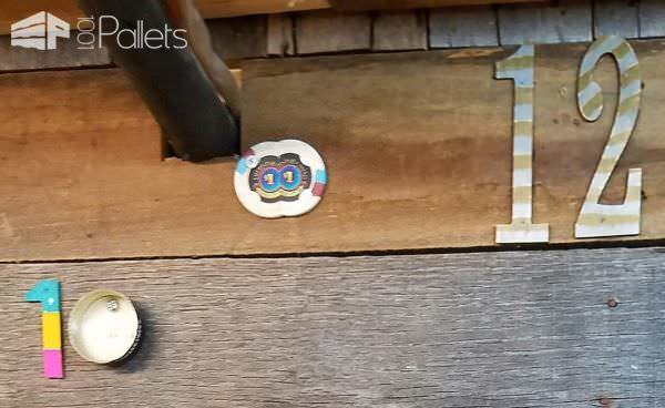 Carnival Themed Unique Pallet Clock Pallet Clocks Carnival Themed Unique Pallet Clock Pallet Clocks