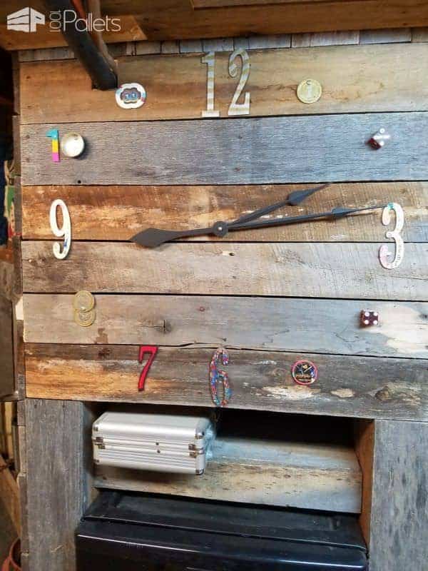 Carnival Themed Unique Pallet Clock Pallet Clocks Carnival Themed Unique Pallet Clock Pallet Clocks