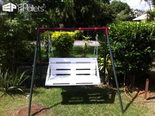 Easy Diy Tutorial: Build & Install One Pallet Swing Bench Pallet Benches, Pallet Chairs & Stools Pallet Tutorials Easy Diy Tutorial: Build & Install One Pallet Swing Bench Pallet Benches, Pallet Chairs & Stools Pallet Tutorials