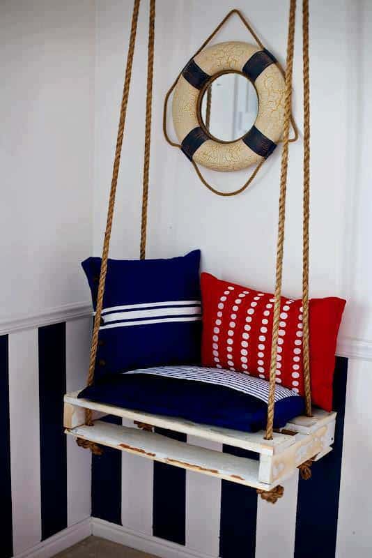 Easy Diy Tutorial: Build & Install One Pallet Swing Bench Pallet Benches, Pallet Chairs & Stools Pallet Tutorials Easy Diy Tutorial: Build & Install One Pallet Swing Bench Pallet Benches, Pallet Chairs & Stools Pallet Tutorials