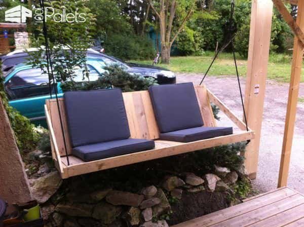 Easy Diy Tutorial: Build & Install One Pallet Swing Bench Pallet Benches, Pallet Chairs & Stools Pallet Tutorials Easy Diy Tutorial: Build & Install One Pallet Swing Bench Pallet Benches, Pallet Chairs & Stools Pallet Tutorials