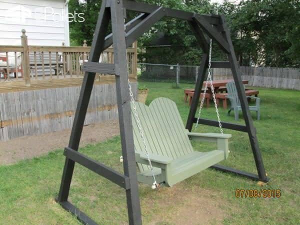 Easy Diy Tutorial: Build & Install One Pallet Swing Bench Pallet Benches, Pallet Chairs & Stools Pallet Tutorials Easy Diy Tutorial: Build & Install One Pallet Swing Bench Pallet Benches, Pallet Chairs & Stools Pallet Tutorials