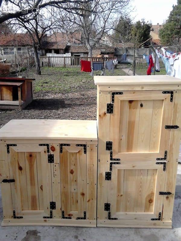 Exquisite Pallet Sideboard Set – Great For Any Room! Pallet Cabinets & Wardrobes Exquisite Pallet Sideboard Set – Great For Any Room! Pallet Cabinets & Wardrobes