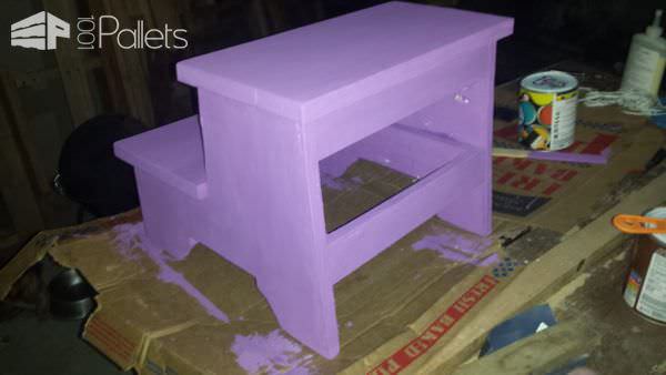 Handy, Adorable Children’s Pallet Step Stool Fun Pallet Crafts for Kids Handy, Adorable Children’s Pallet Step Stool Fun Pallet Crafts for Kids