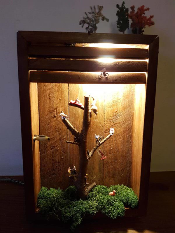 Louvered Pallet Shadowbox Lamp Pallet Home Décor Ideas Pallet Lamps & Lights Louvered Pallet Shadowbox Lamp Pallet Home Décor Ideas Pallet Lamps & Lights