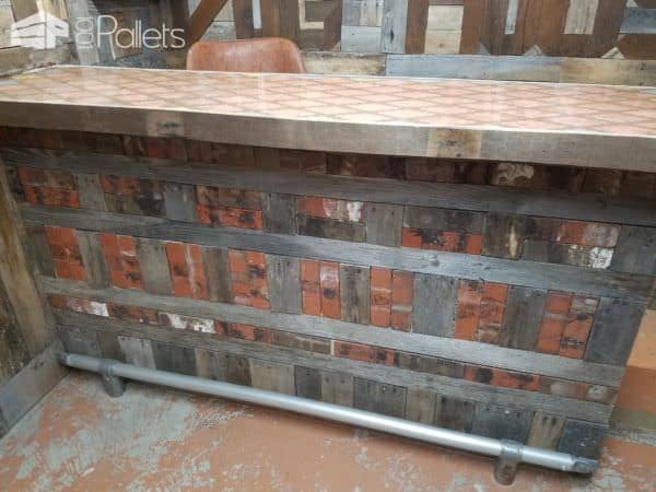 Pallet Bar Featuring Epoxy Penny Top Pallet Bars Pallet Bar Featuring Epoxy Penny Top Pallet Bars