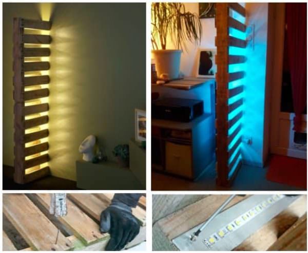 Lampe Murale En Palettes English Tutorials Home décor Lampe Murale En Palettes English Tutorials Home décor