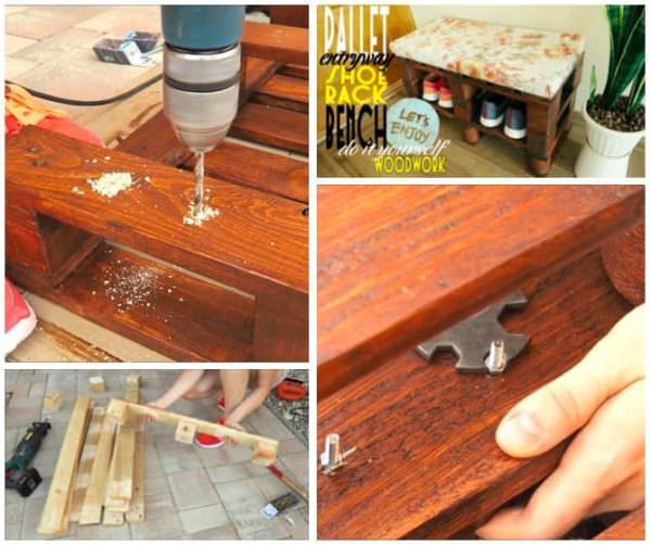 Pallet Shoes Bench / Rack English Tutorials Furniture 