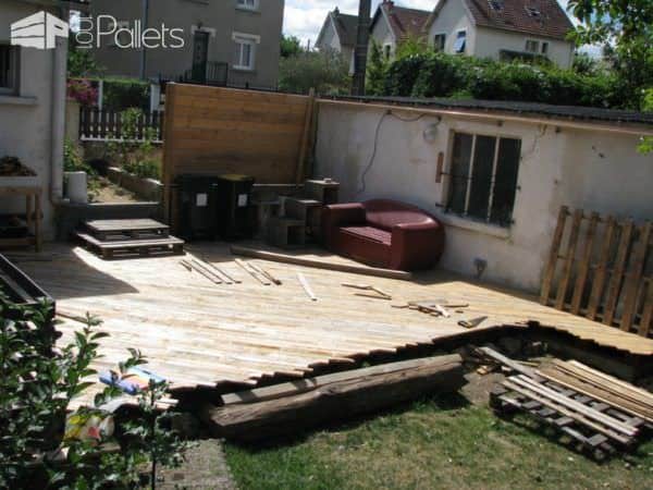 Pallet Terrace Deck English Tutorials Furniture Garden Pallet Terrace Deck English Tutorials Furniture Garden