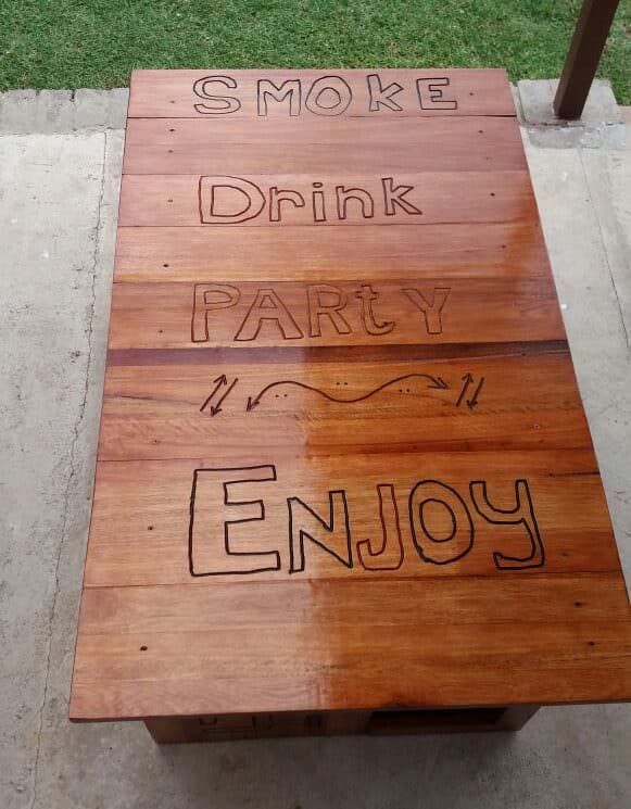 Party Perfect Pallet Patio Set Doubles As Pooch Palace Animal Pallet Houses & Pallet Supplies Lounges & Garden Sets Party Perfect Pallet Patio Set Doubles As Pooch Palace Animal Pallet Houses & Pallet Supplies Lounges & Garden Sets