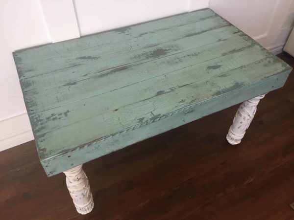 Reclaimed Pallet Side Table Has Upcycled Bed Frame Post Legs Pallet Coffee Tables Reclaimed Pallet Side Table Has Upcycled Bed Frame Post Legs Pallet Coffee Tables