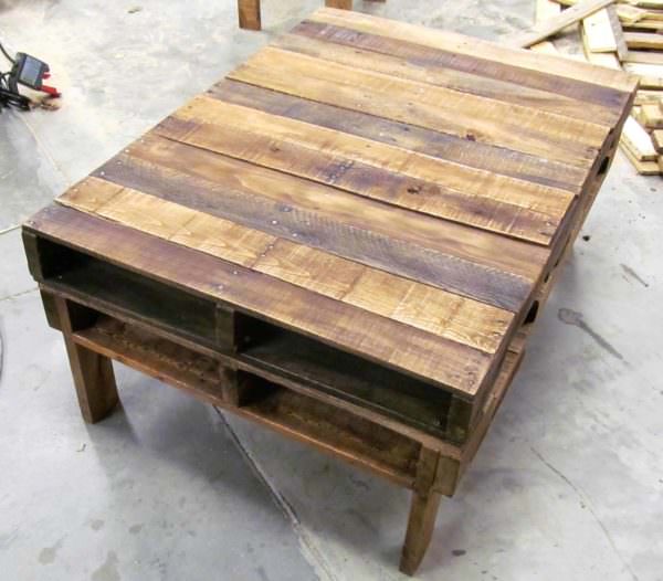 Two-pallet Rustic Pallet Coffee Table Pallet Coffee Tables Two-pallet Rustic Pallet Coffee Table Pallet Coffee Tables